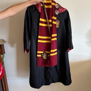 Kids Wizard Costume with Scarf and Wand